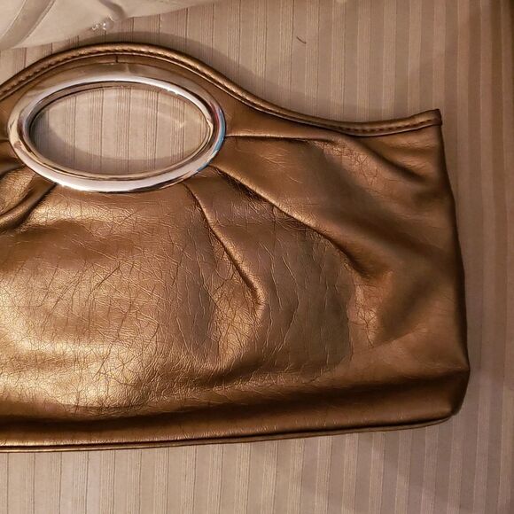 VNTG Goldtone Clutch Handbag - Picture 3 of 12